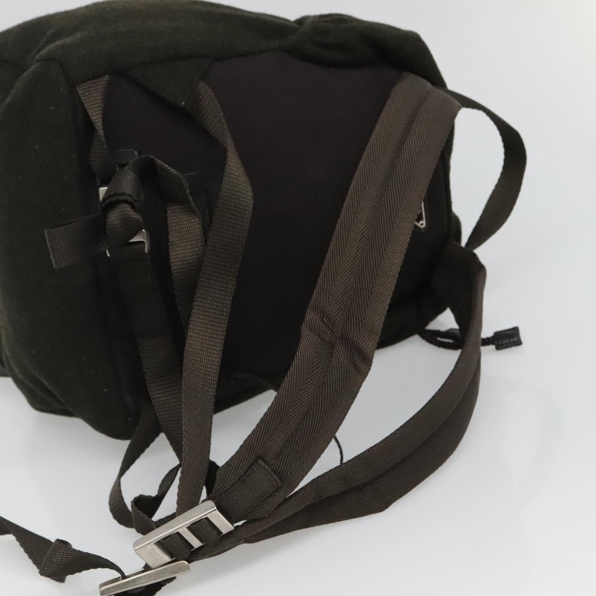 Prada Prada Single Buckle Pocket Backpack Wool Size ONE SIZE - 13 Thumbnail