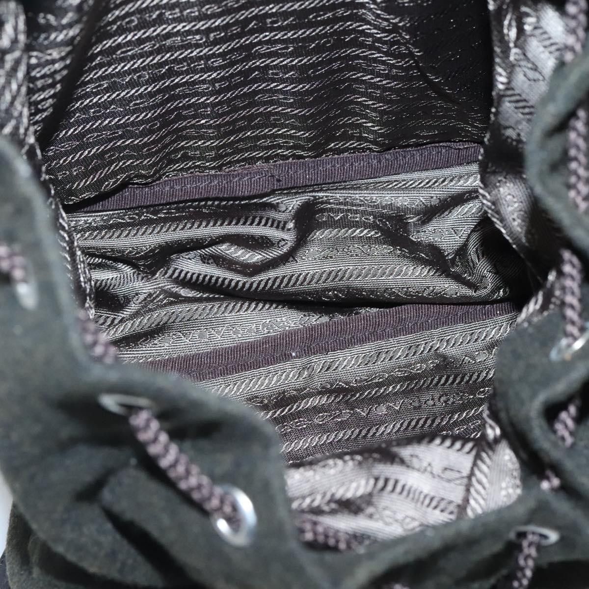Prada Prada Single Buckle Pocket Backpack Wool Size ONE SIZE - 5 Thumbnail