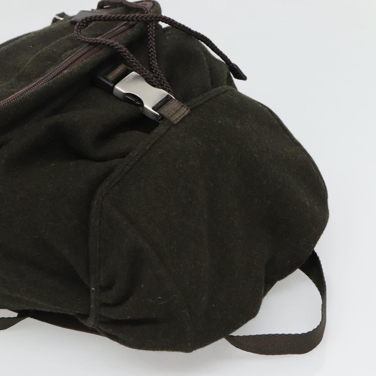Prada Prada Single Buckle Pocket Backpack Wool Size ONE SIZE - 8 Thumbnail