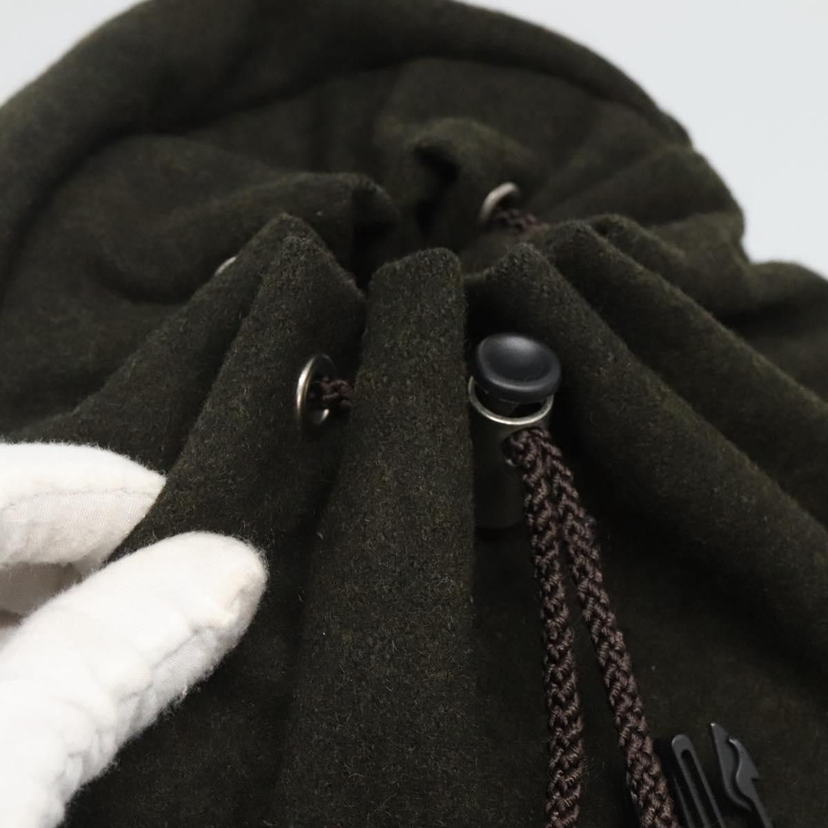 Prada Prada Single Buckle Pocket Backpack Wool Size ONE SIZE - 17 Thumbnail