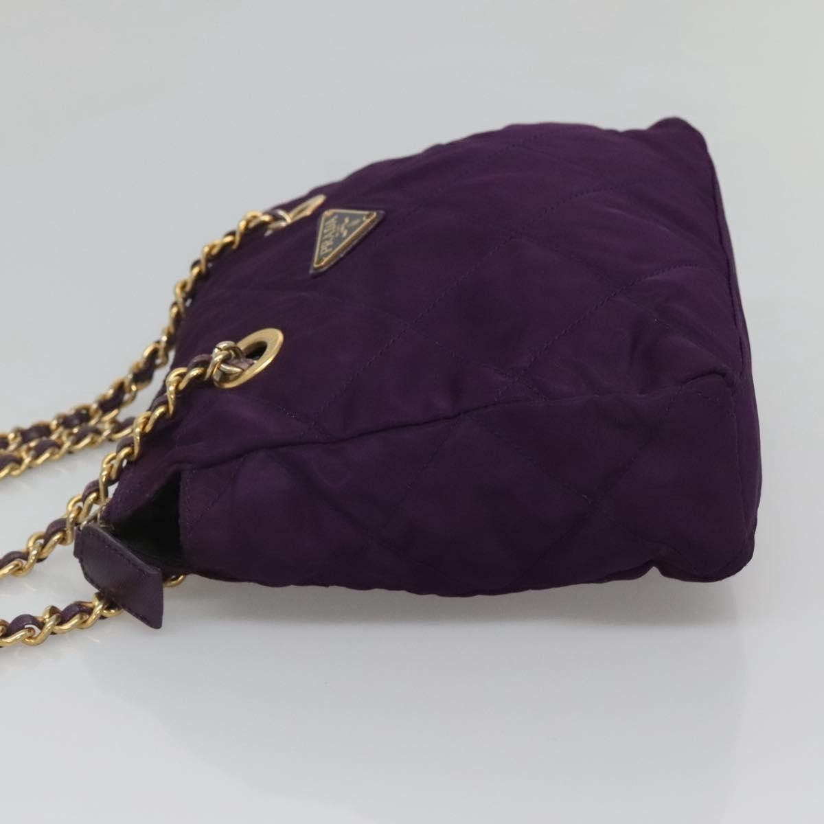 Prada Prada Chain Shoulder Bag Quilted Tessuto Size ONE SIZE - 4 Thumbnail