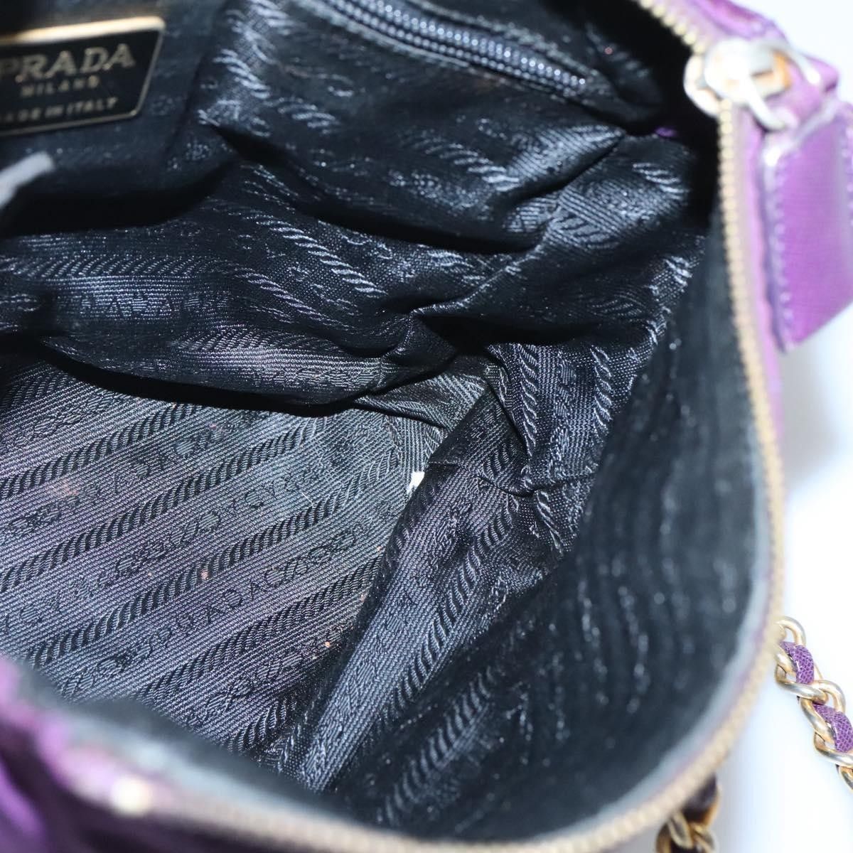 Prada Prada Chain Shoulder Bag Quilted Tessuto Size ONE SIZE - 21 Thumbnail