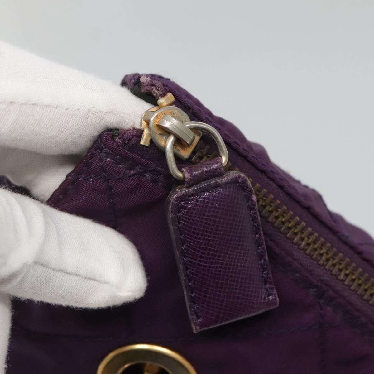 Prada Prada Chain Shoulder Bag Quilted Tessuto Size ONE SIZE - 13 Thumbnail