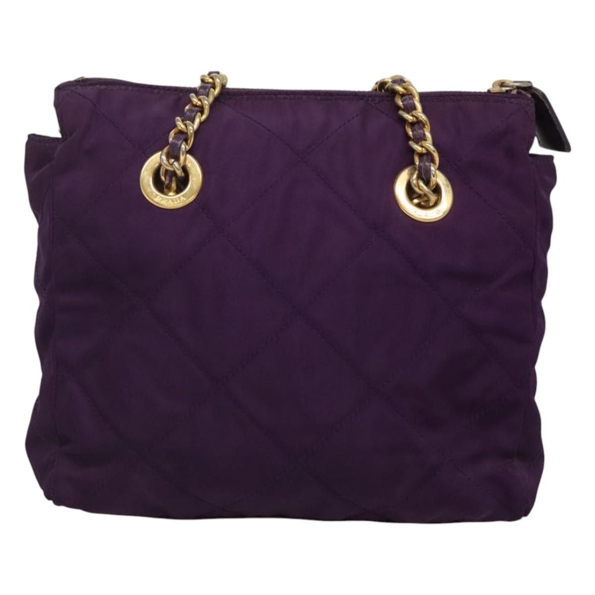 Prada Prada Chain Shoulder Bag Quilted Tessuto Size ONE SIZE - 2 Thumbnail
