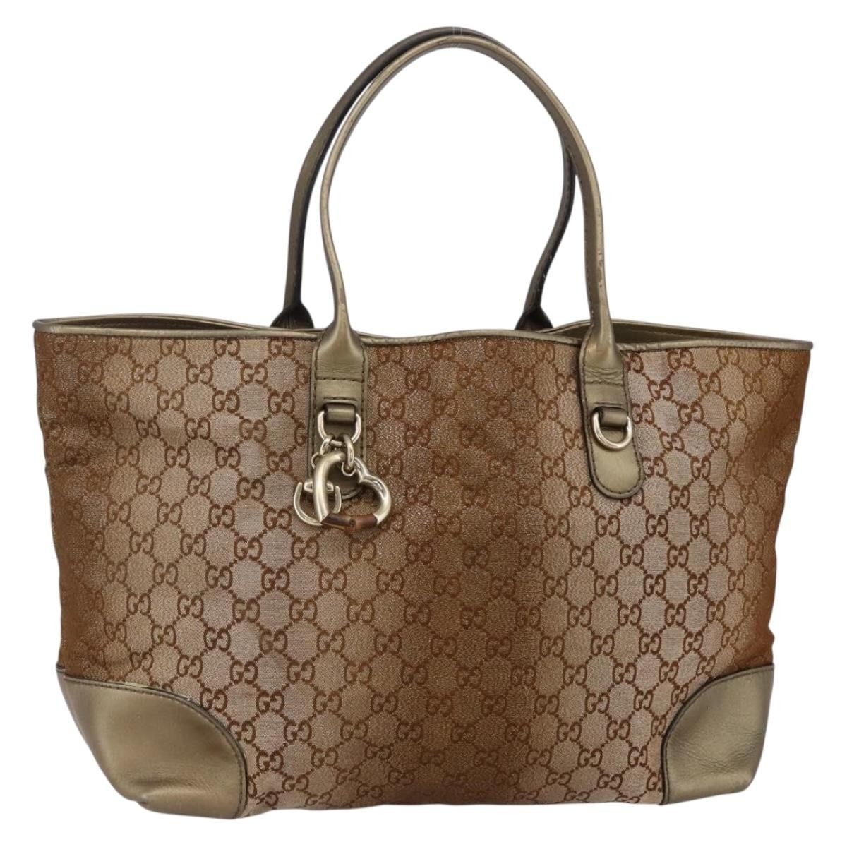 Gucci Gucci Heart Bit Open Tote GG Canvas with Leather Size ONE SIZE - 17 Thumbnail