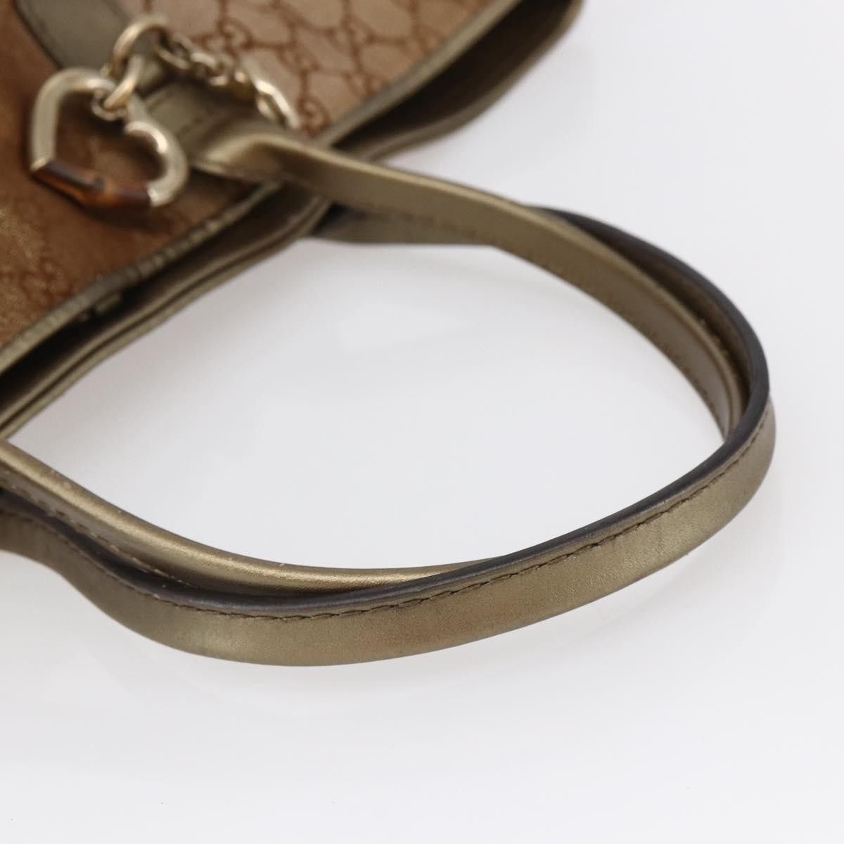 Gucci Gucci Heart Bit Open Tote GG Canvas with Leather Size ONE SIZE - 8 Thumbnail