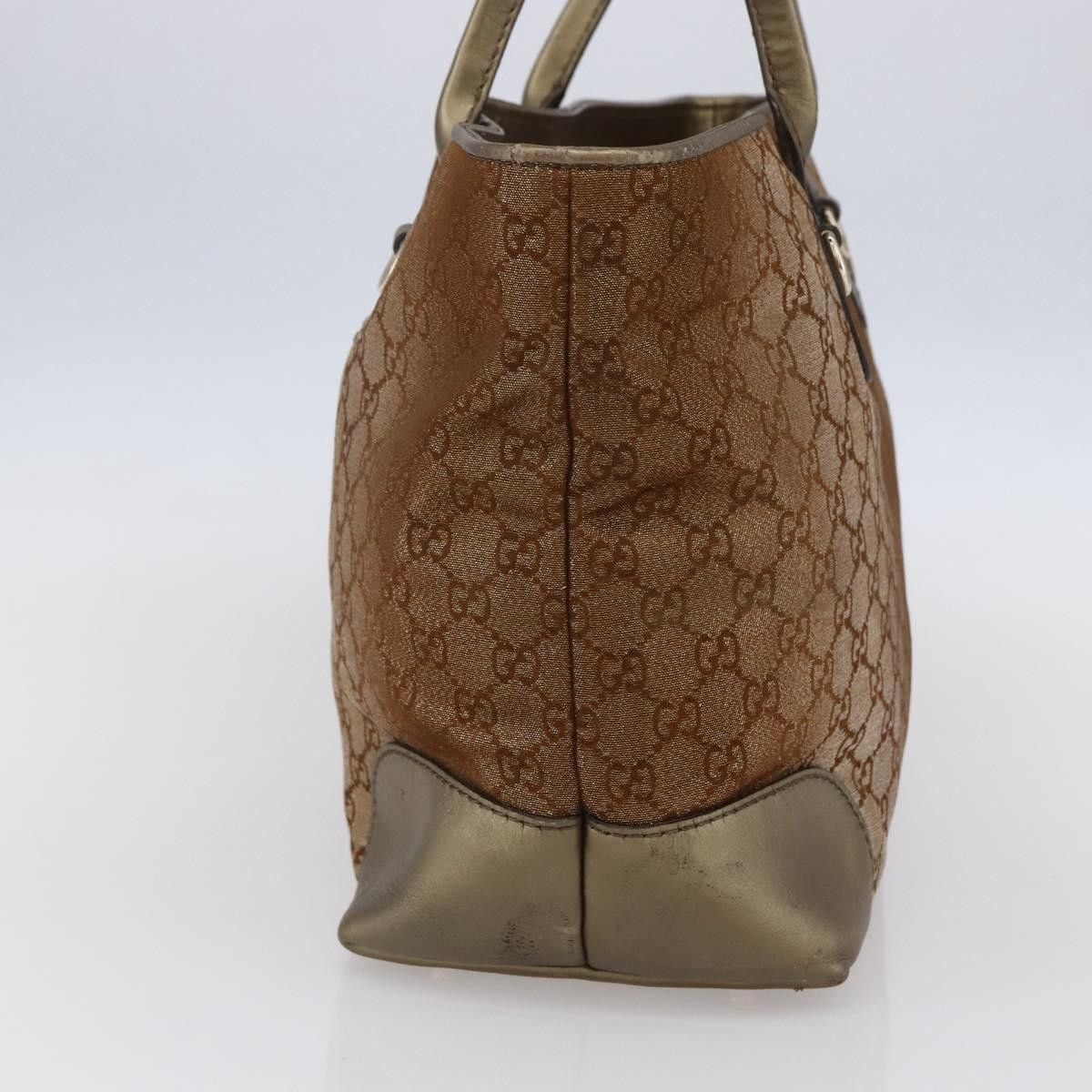Gucci Gucci Heart Bit Open Tote GG Canvas with Leather Size ONE SIZE - 4 Thumbnail
