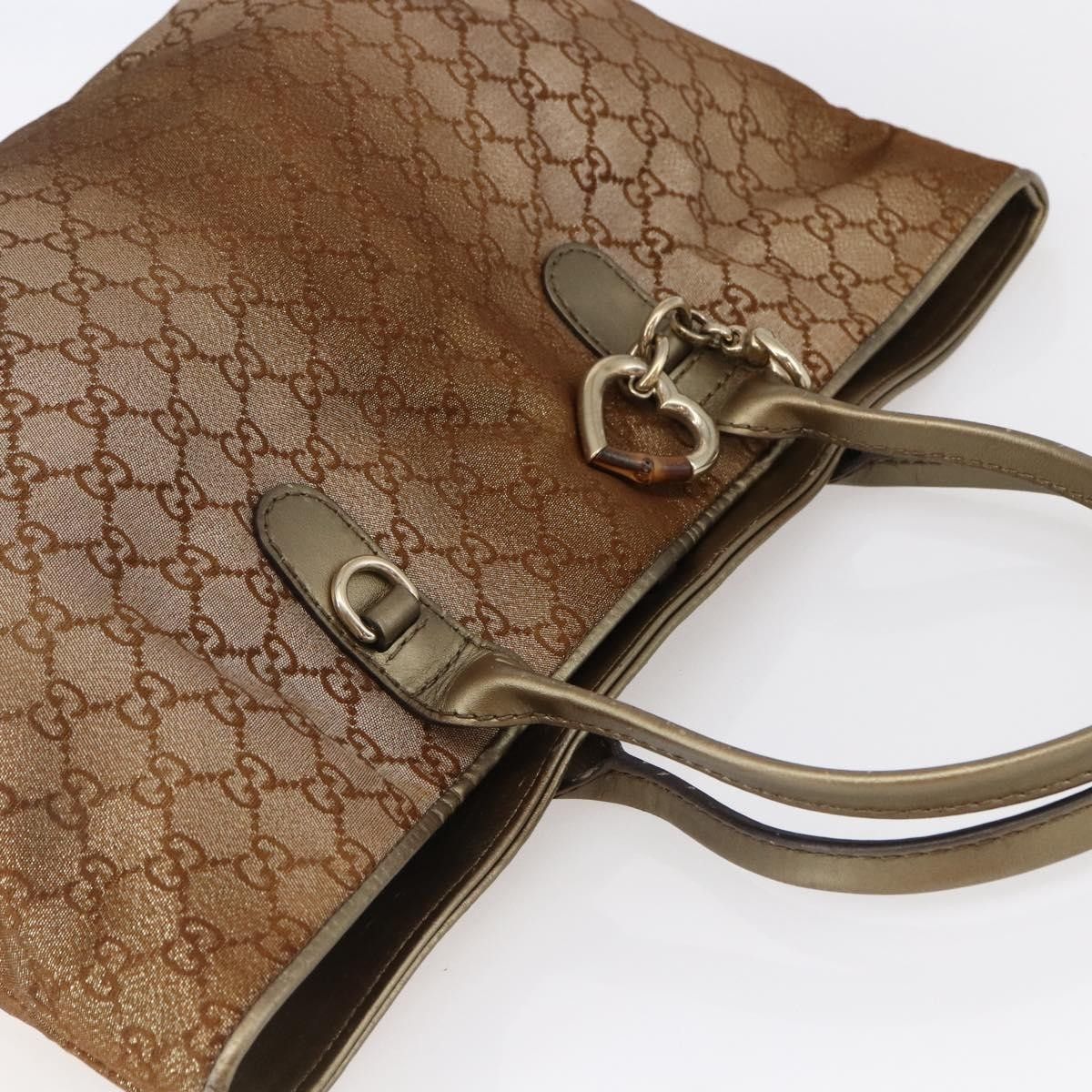 Gucci Gucci Heart Bit Open Tote GG Canvas with Leather Size ONE SIZE - 18 Thumbnail