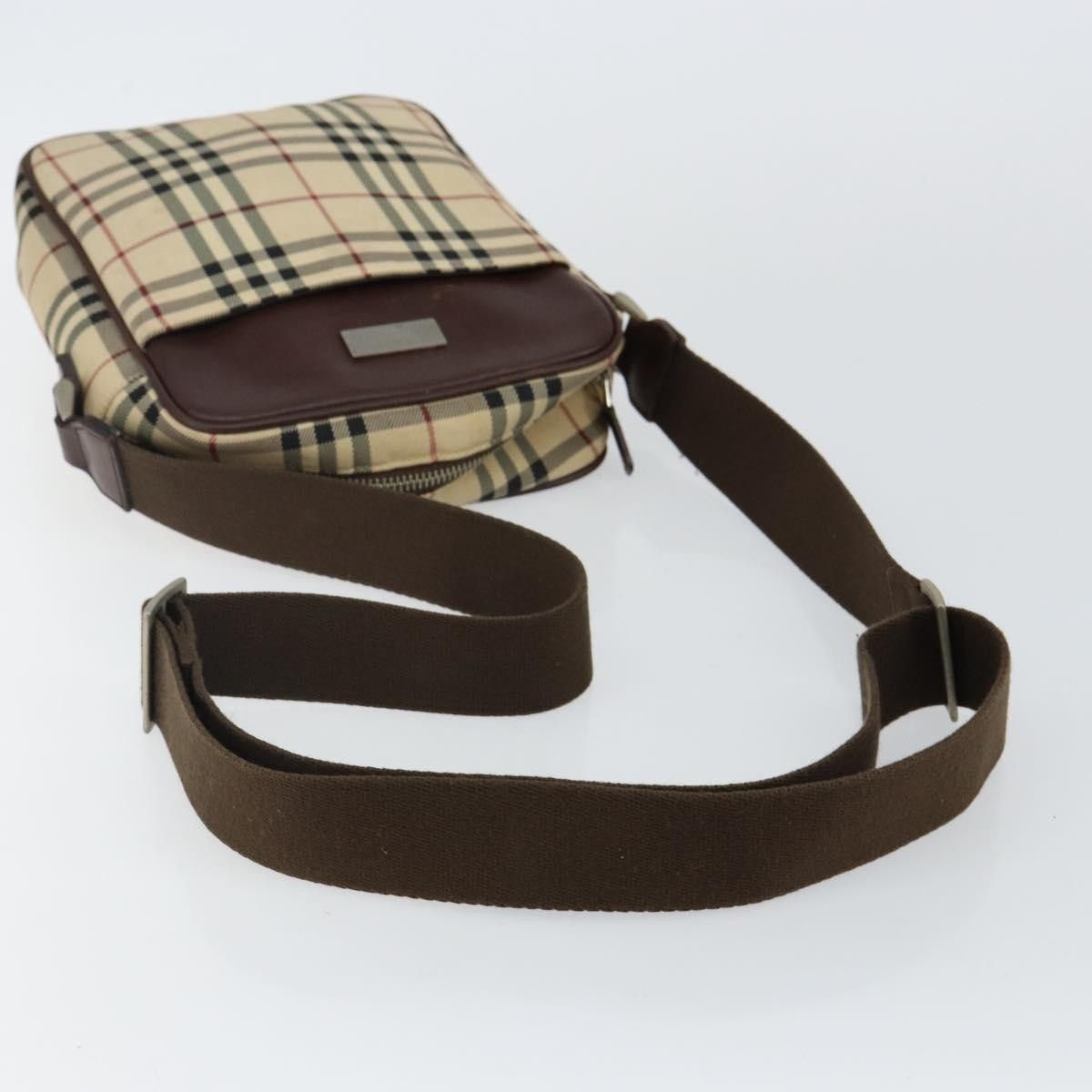 Burberry Burberry Zip Messenger Nova check Canvas and Leather Size ONE SIZE - 7 Thumbnail