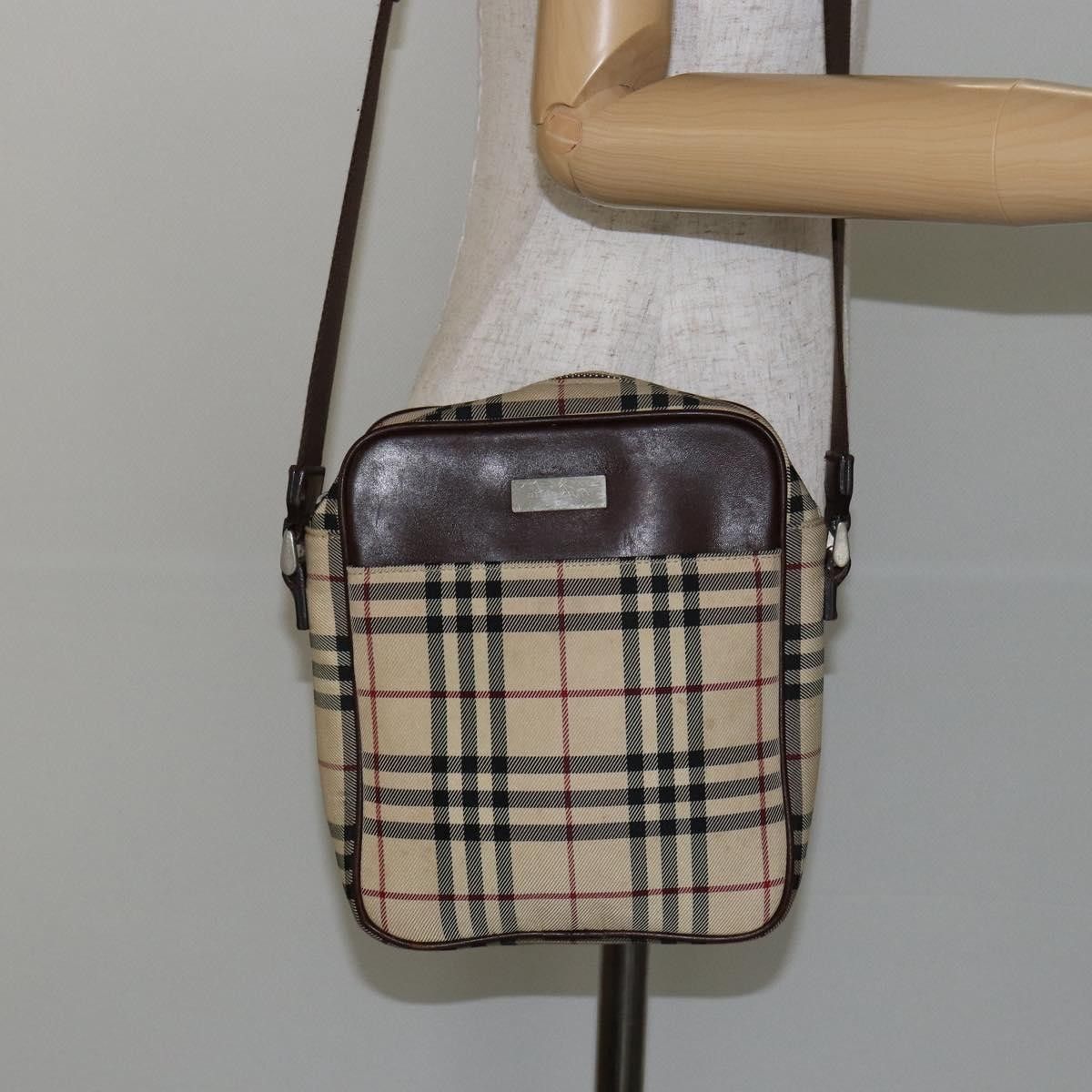 Burberry Burberry Zip Messenger Nova check Canvas and Leather Size ONE SIZE - 12 Thumbnail