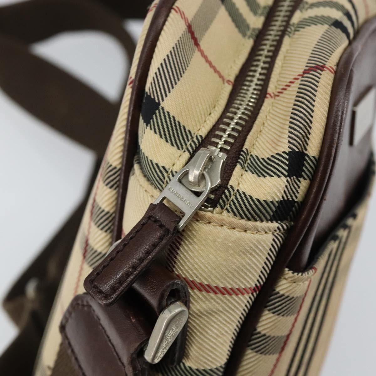 Burberry Burberry Zip Messenger Nova check Canvas and Leather Size ONE SIZE - 17 Thumbnail