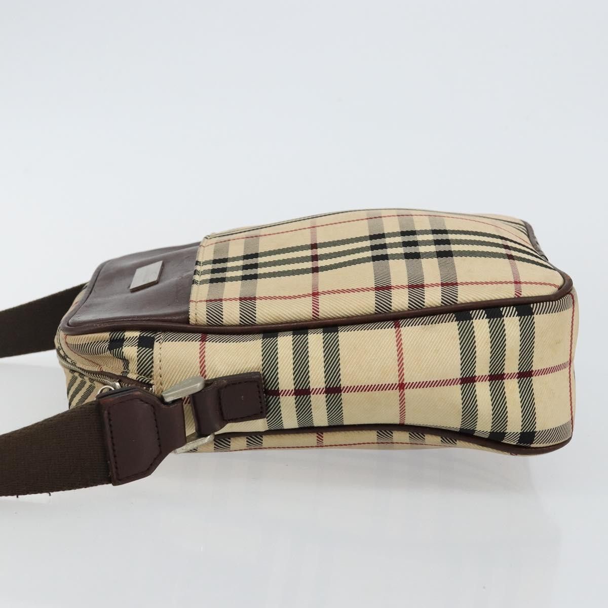 Burberry Burberry Zip Messenger Nova check Canvas and Leather Size ONE SIZE - 4 Thumbnail