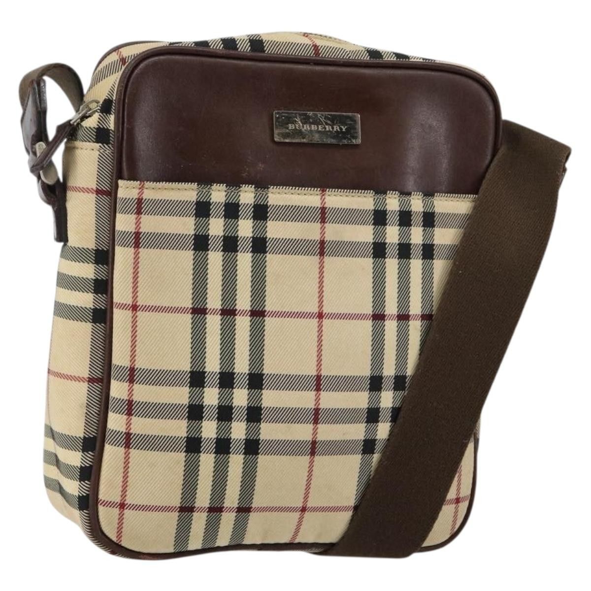 Burberry Burberry Zip Messenger Nova check Canvas and Leather Size ONE SIZE - 16 Thumbnail
