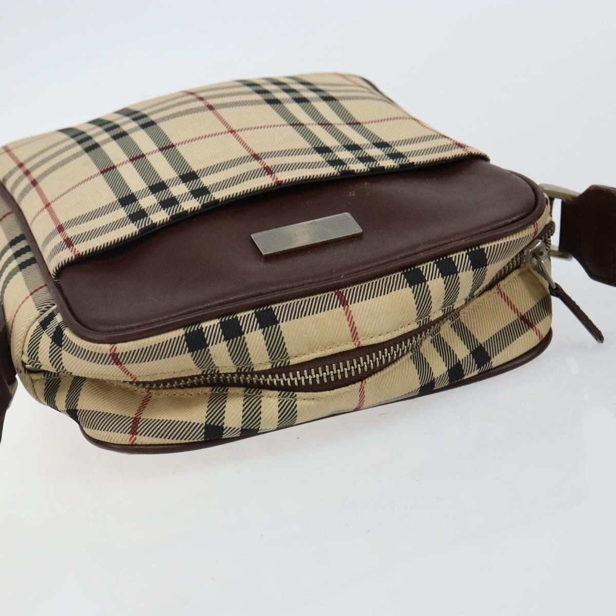Burberry Burberry Zip Messenger Nova check Canvas and Leather Size ONE SIZE - 13 Thumbnail