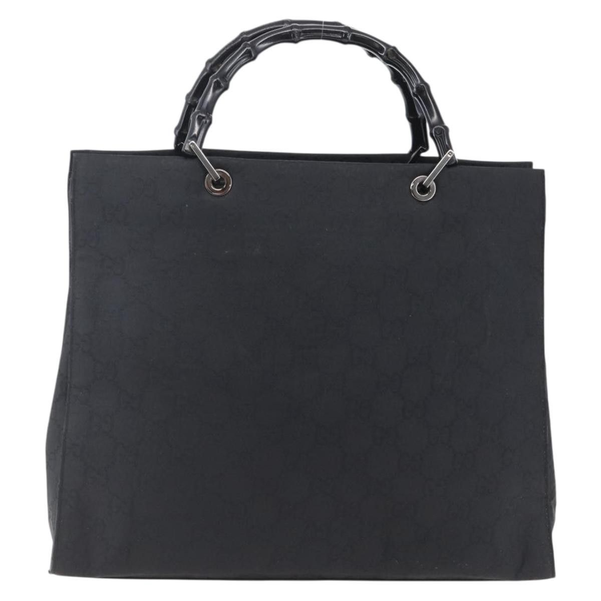 Gucci Gucci Vintage Bamboo Handle Tote GG Nylon Size ONE SIZE - 2 Thumbnail