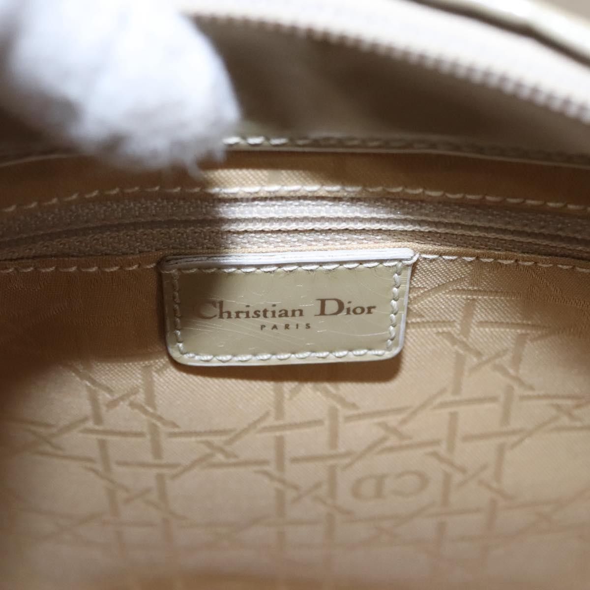 Dior Christian Dior Pearl Lady Dior Bag Patent leather Size ONE SIZE - 6 Thumbnail