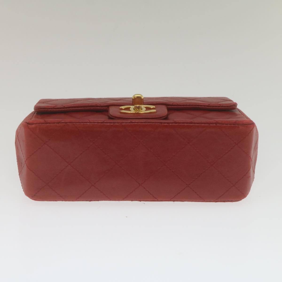 Chanel Chanel Vintage Square Chain Handle Flap Bag Quilted Lambskin Size ONE SIZE - 16 Thumbnail