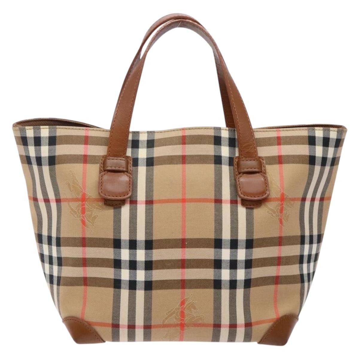Burberry Burberry Nova Check Tote Canvas and Leather Size ONE SIZE - 2 Thumbnail