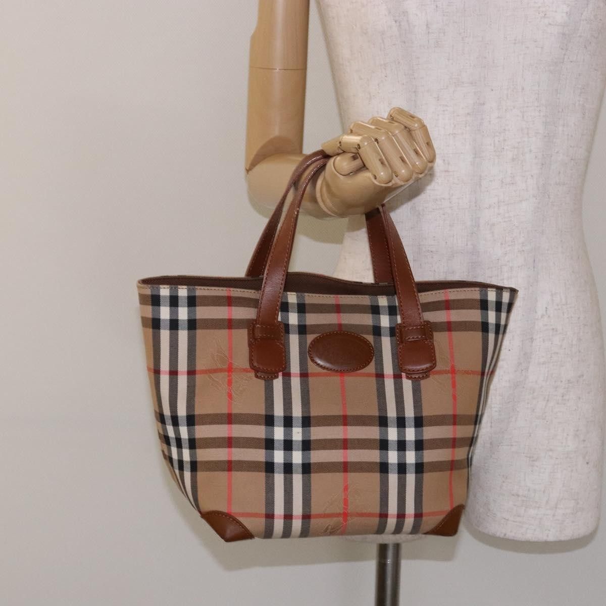 Burberry Burberry Nova Check Tote Canvas and Leather Size ONE SIZE - 12 Thumbnail