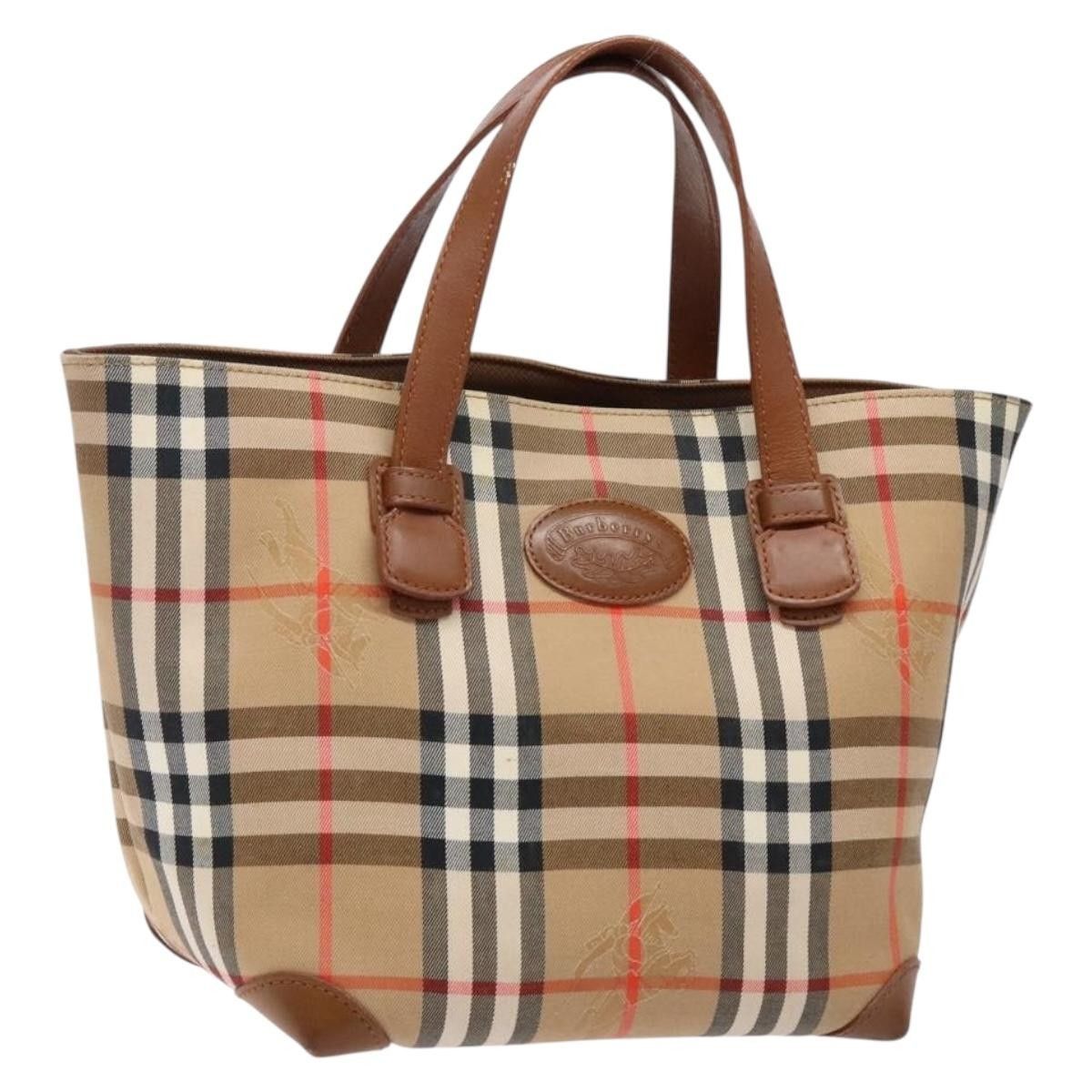 Burberry Burberry Nova Check Tote Canvas and Leather Size ONE SIZE - 15 Thumbnail