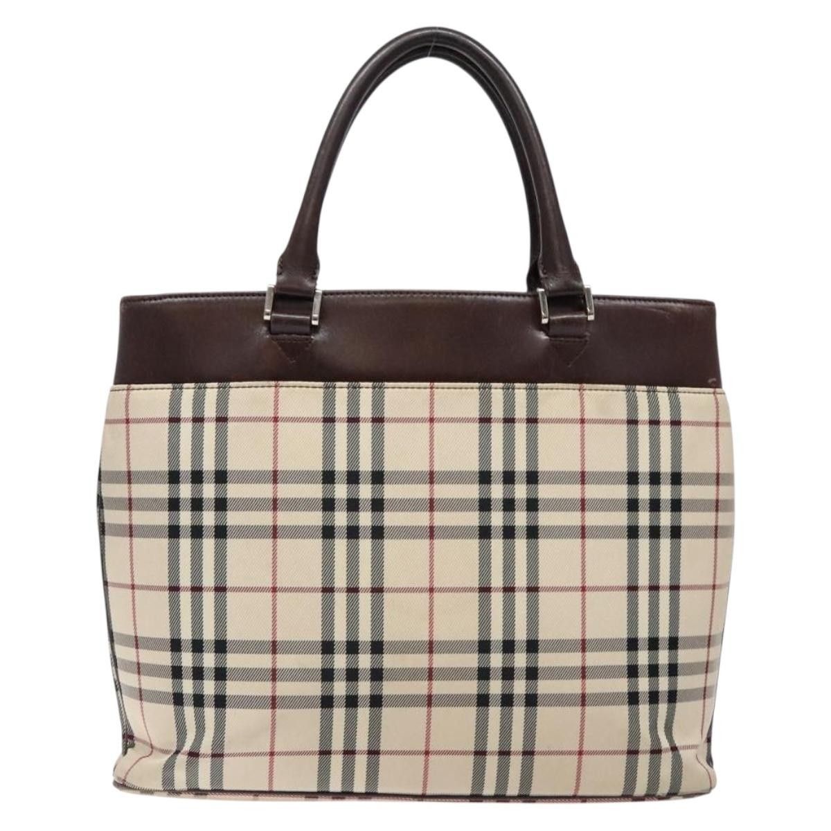 Burberry Burberry Nova Check Tote Canvas and Leather Size ONE SIZE - 2 Thumbnail