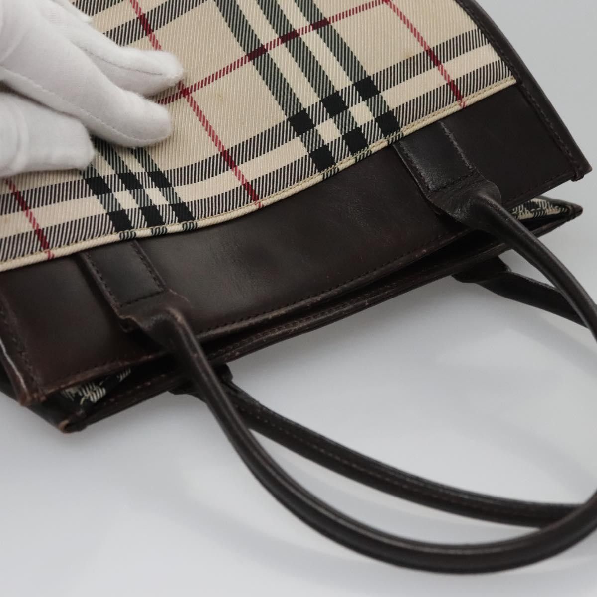 Burberry Burberry Nova Check Tote Canvas and Leather Size ONE SIZE - 14 Thumbnail