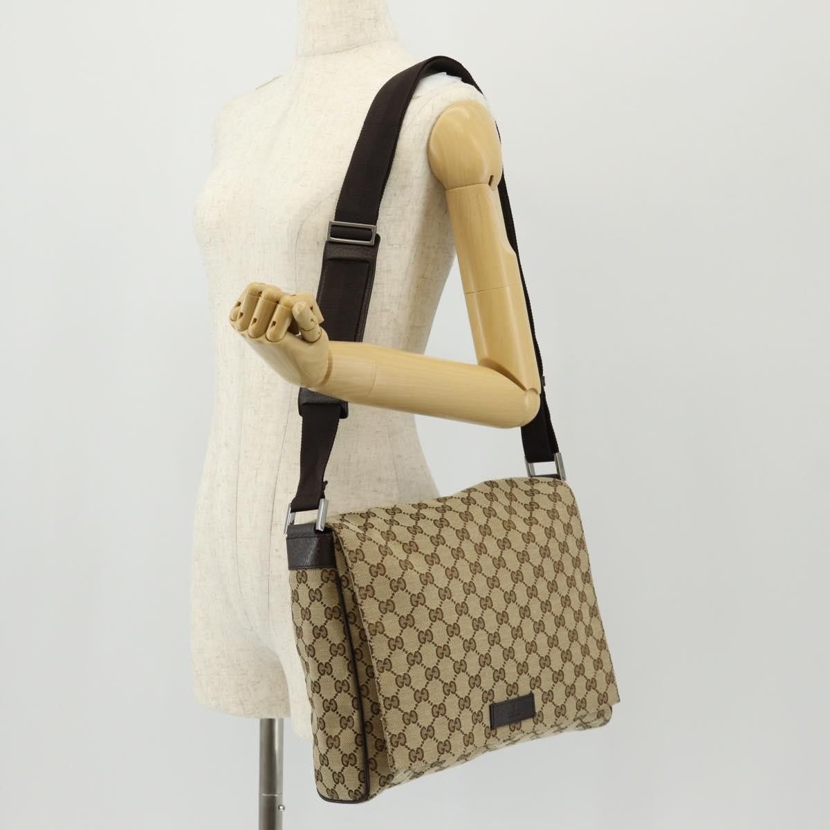 Gucci Gucci Flap Messenger GG Canvas Size ONE SIZE - 14 Thumbnail