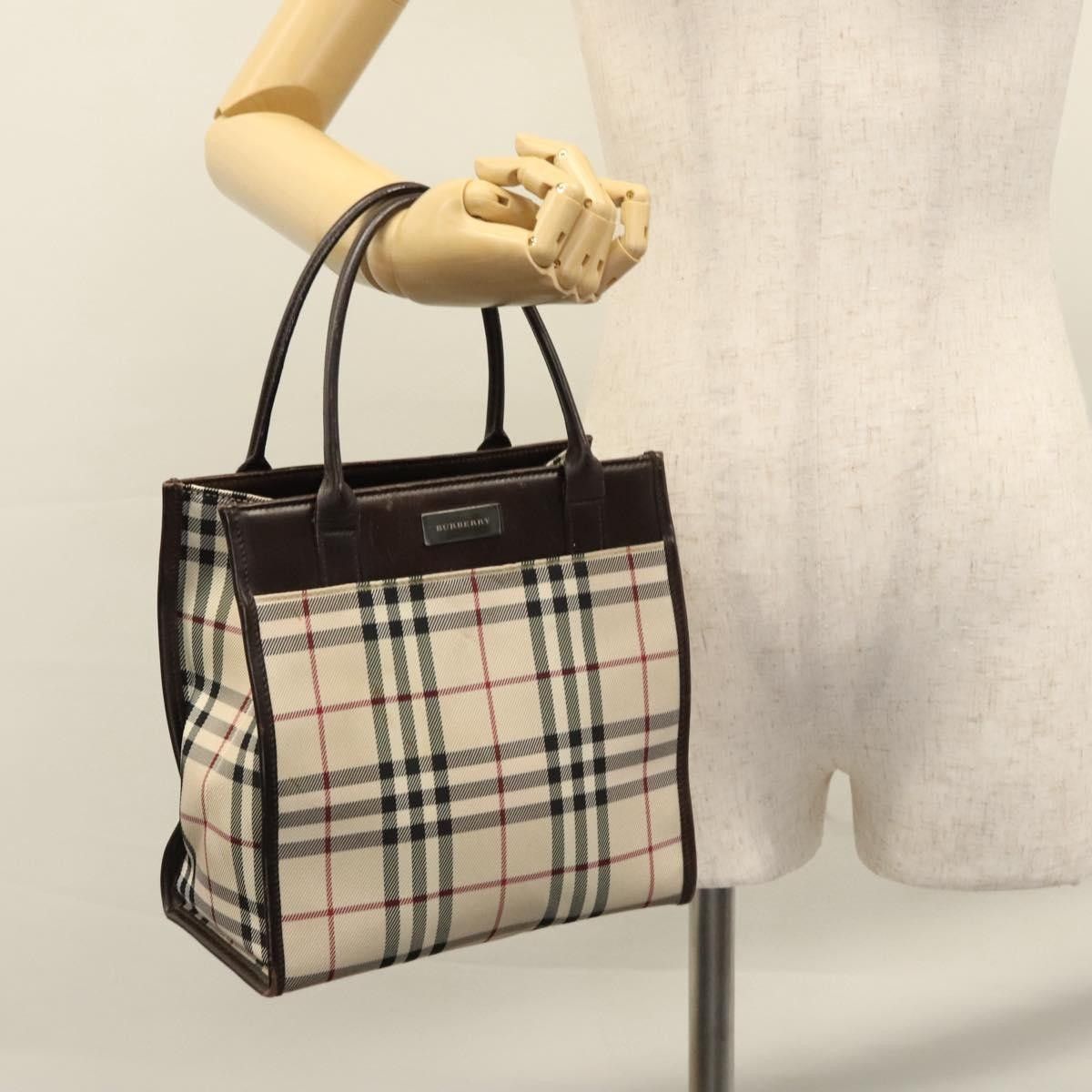 Burberry Burberry Nova Check Tote Canvas and Leather Size ONE SIZE - 12 Thumbnail