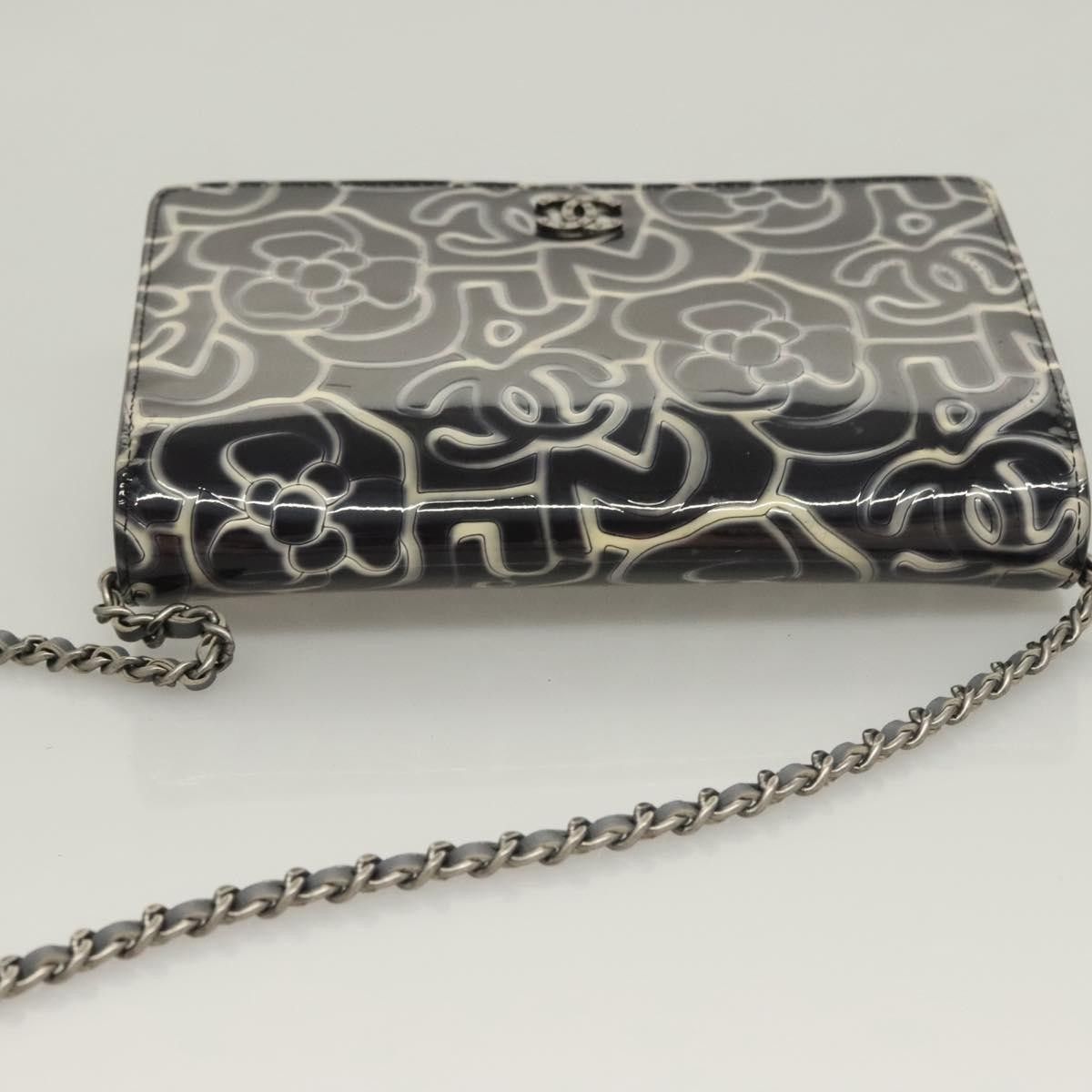 Chanel Chanel Wallet on Chain Camellia Patent Size ONE SIZE - 16 Thumbnail