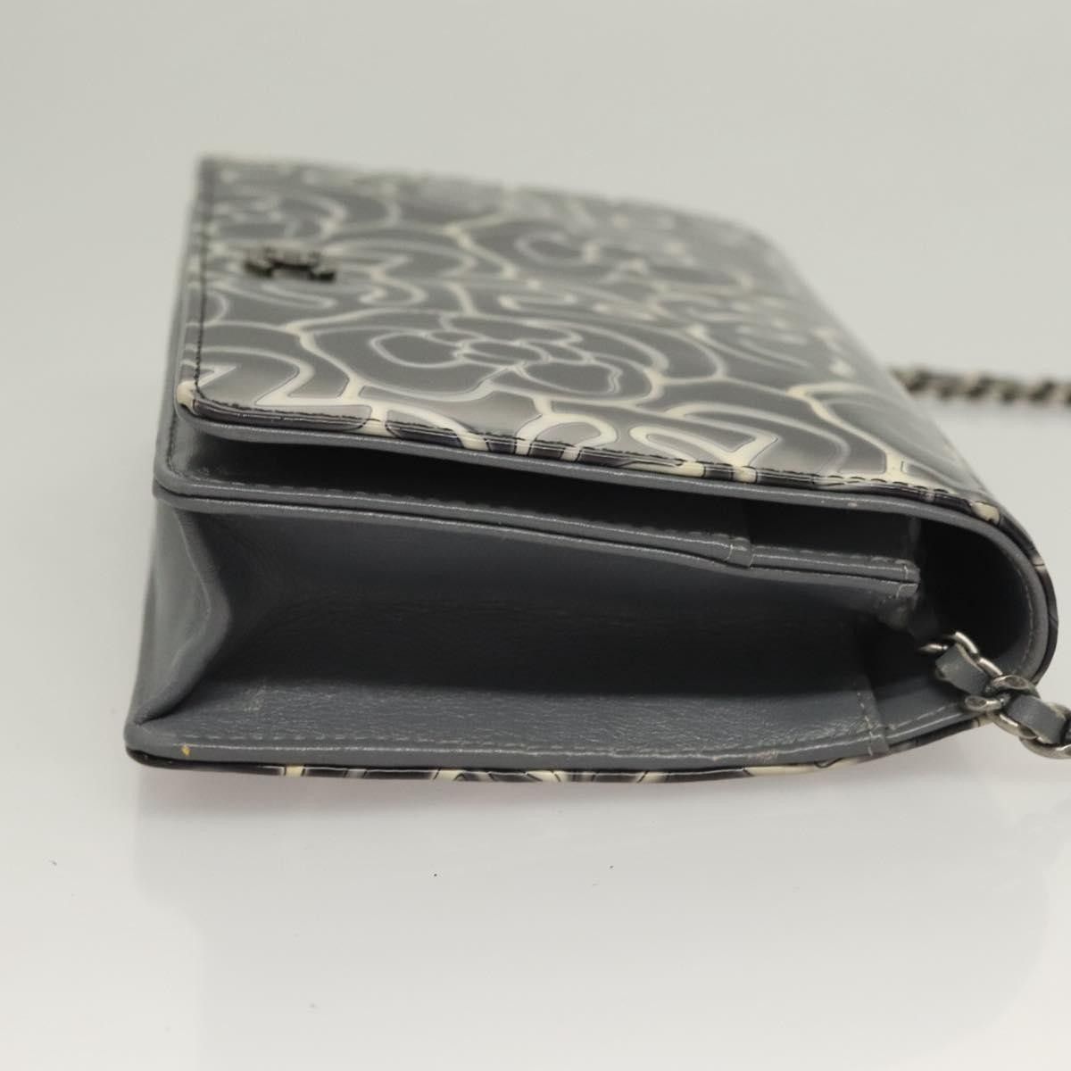 Chanel Chanel Wallet on Chain Camellia Patent Size ONE SIZE - 3 Thumbnail