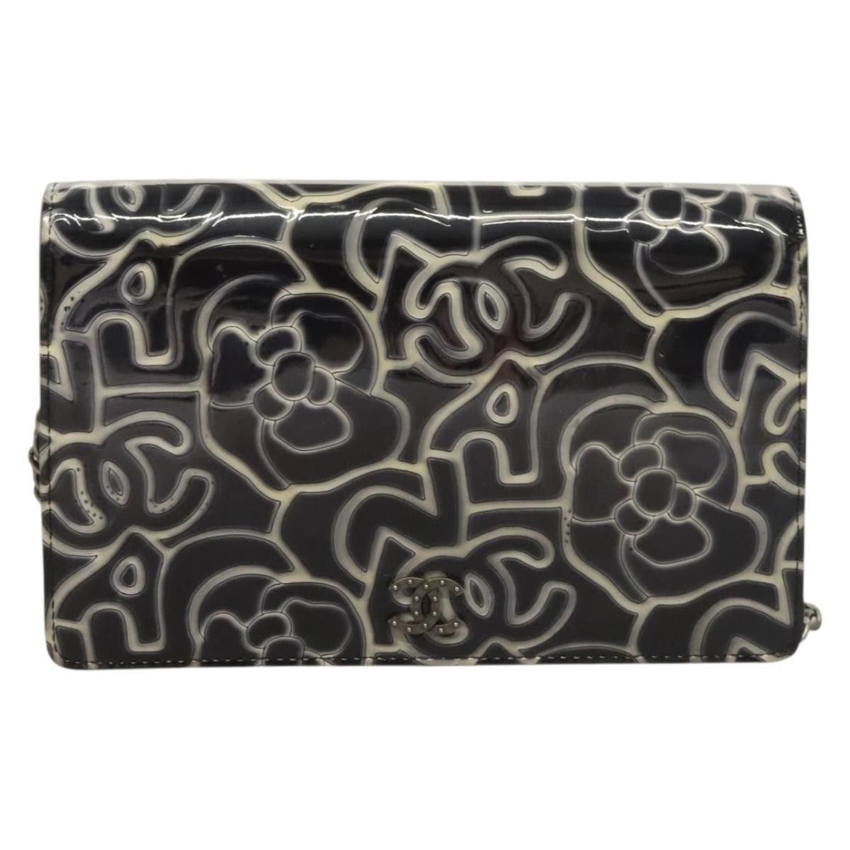 Chanel Chanel Wallet on Chain Camellia Patent Size ONE SIZE - 15 Thumbnail