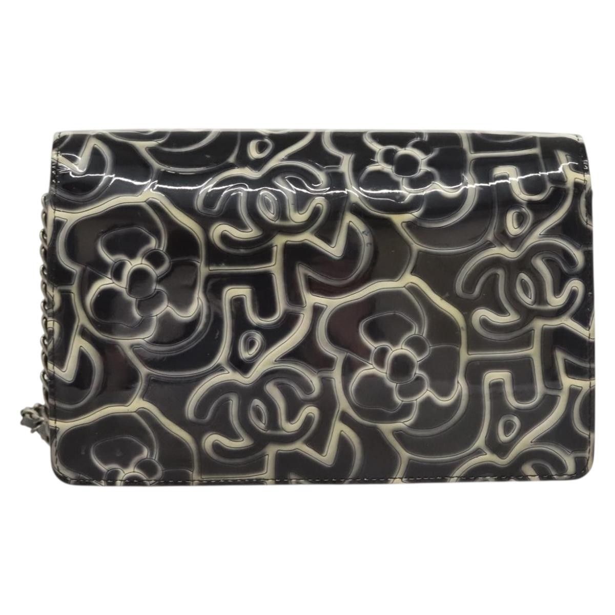 Chanel Chanel Wallet on Chain Camellia Patent Size ONE SIZE - 2 Thumbnail