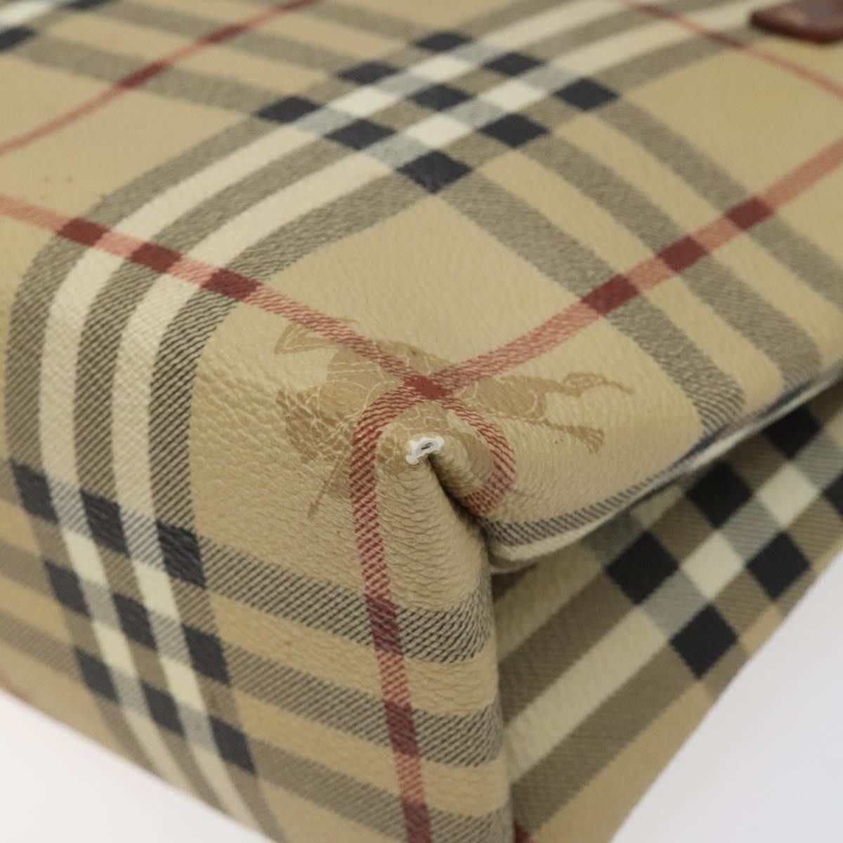 Burberry Burberry Top Handle Tote Haymarket Coated Canvas Size ONE SIZE - 11 Thumbnail