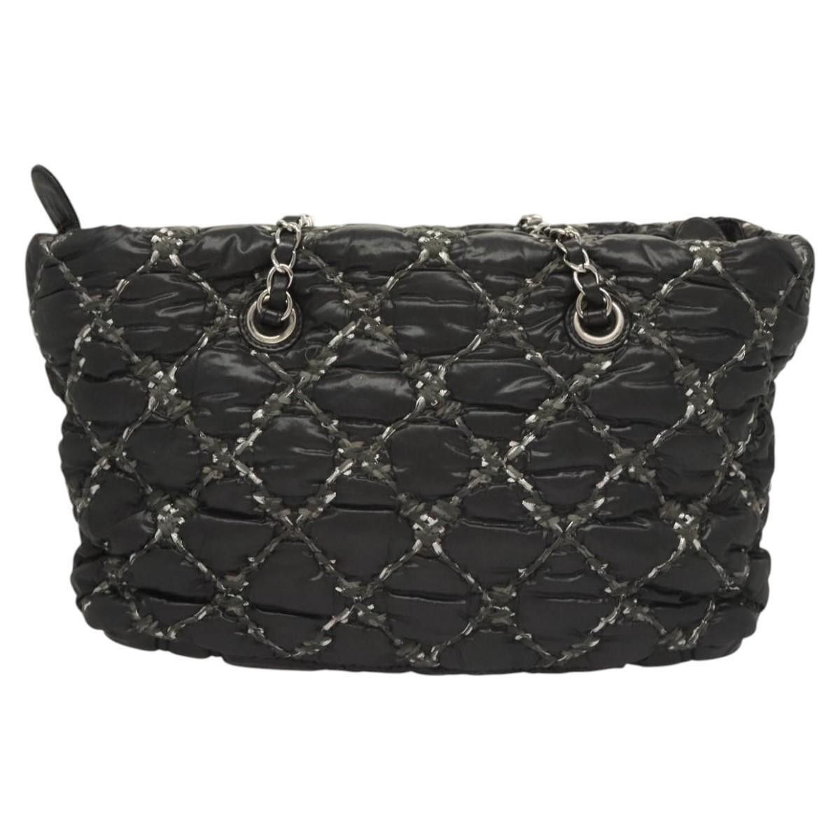 Chanel Chanel Tweed on Stitch Zip Tote Quilted Nylon Size ONE SIZE - 2 Thumbnail