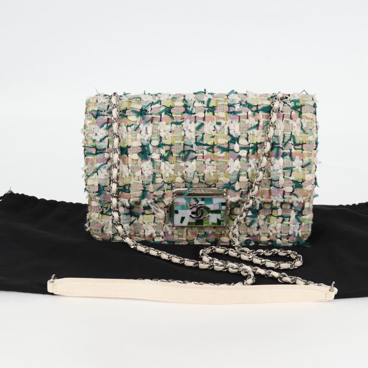 Chanel Chanel Beauty Lock Flap Bag Quilted Tweed Size ONE SIZE - 13 Thumbnail