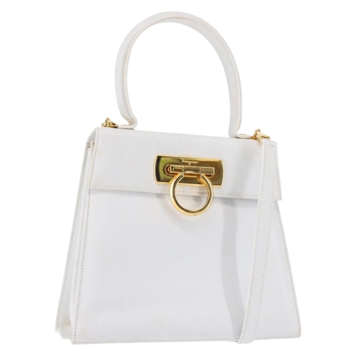 Salvatore Ferragamo Salvatore Ferragamo Gancini Convertible Top Handle Bag Leather Size ONE SIZE - 14 Thumbnail