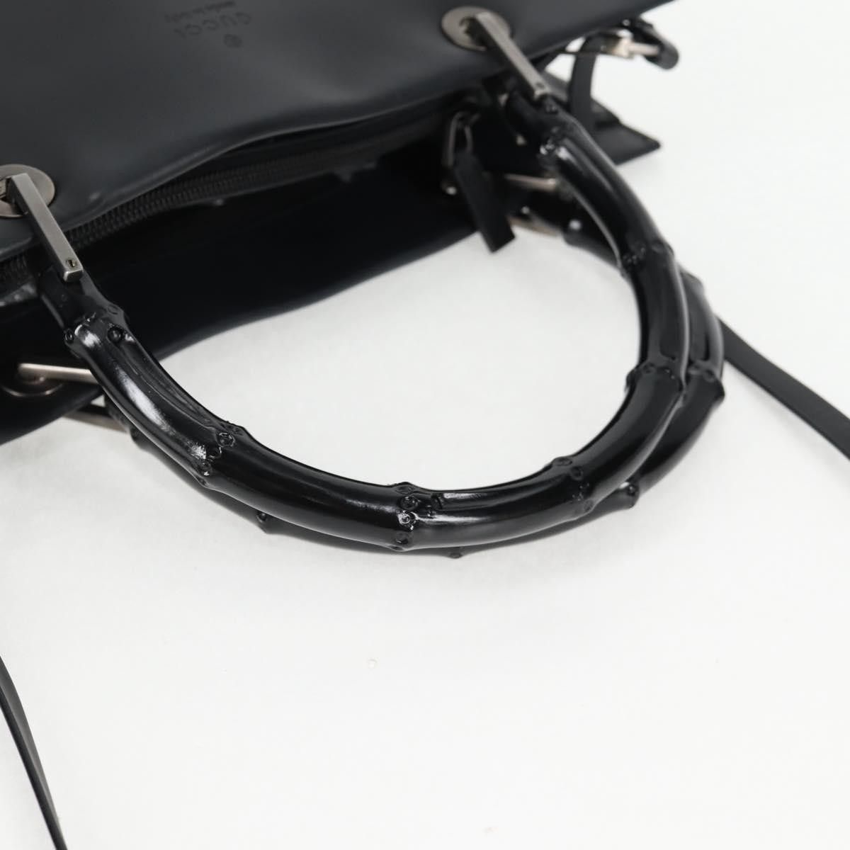 Gucci Gucci Bamboo Top Handle Convertible Tote Leather Size ONE SIZE - 8 Thumbnail