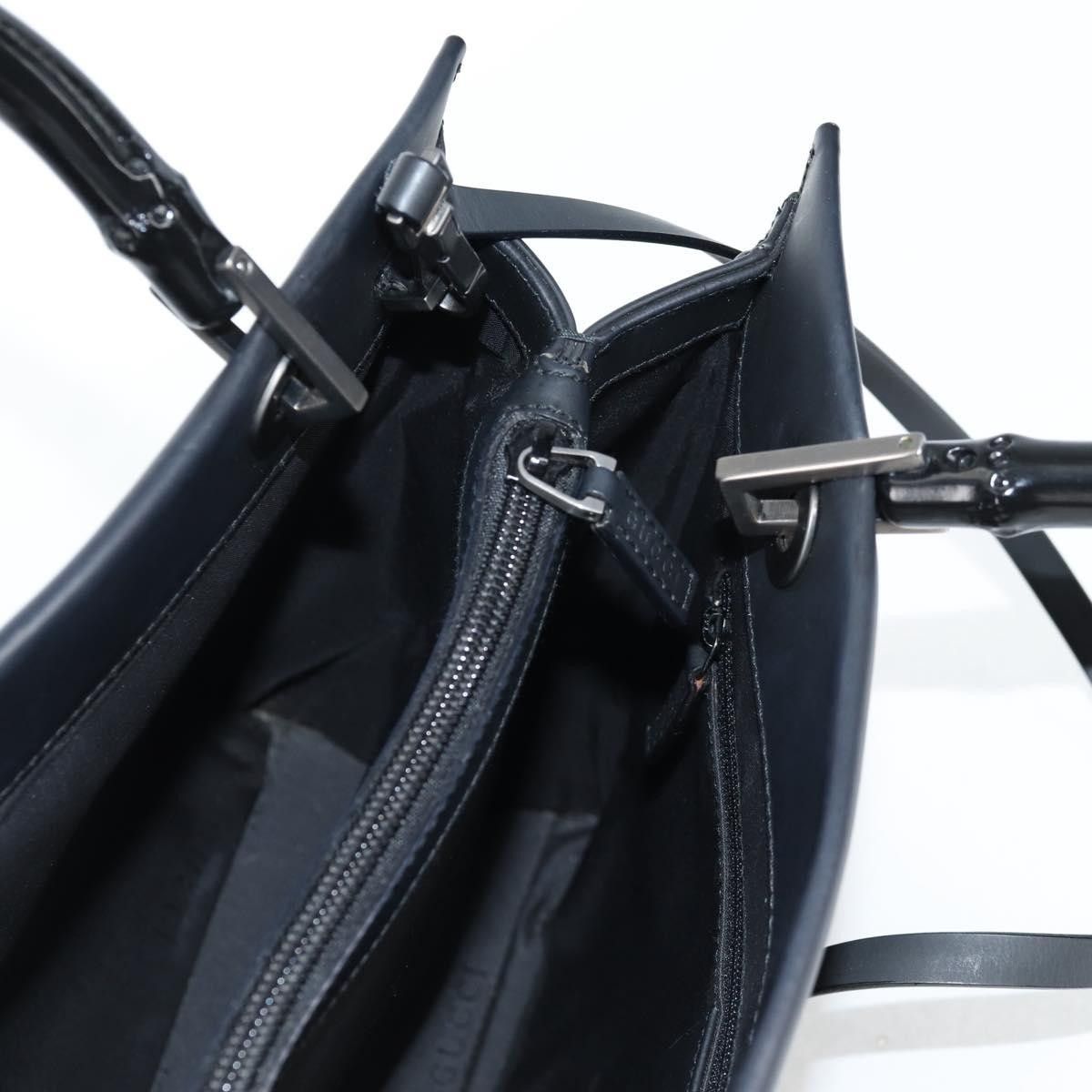 Gucci Gucci Bamboo Top Handle Convertible Tote Leather Size ONE SIZE - 21 Thumbnail