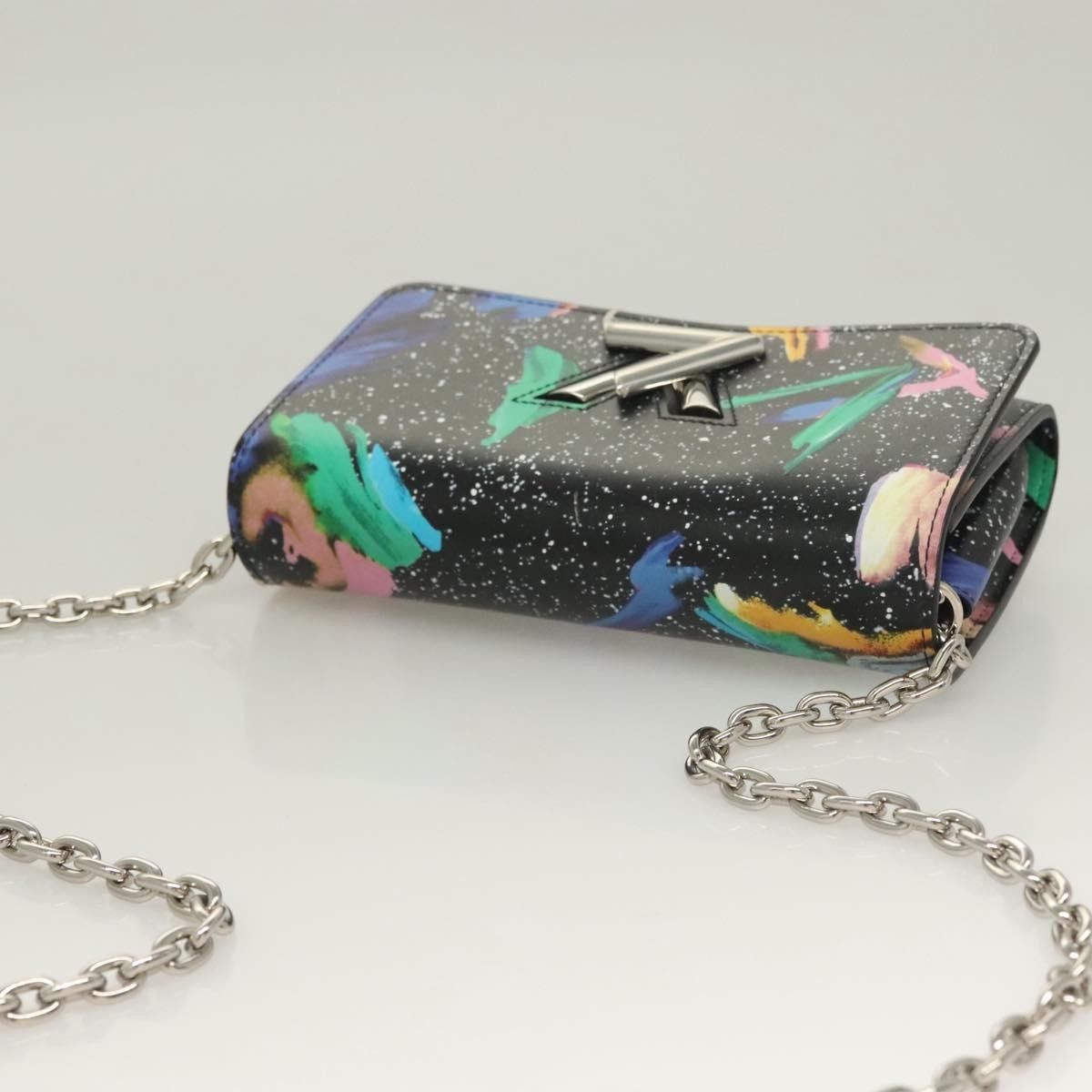 Louis Vuitton Louis Vuitton Twist Chain Wallet Limited Edition Printed Leather Size ONE SIZE - 23 Thumbnail