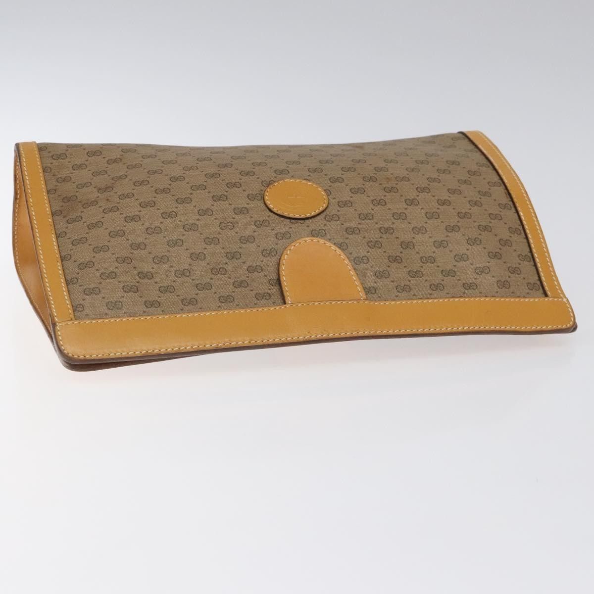 Gucci Gucci Micro GG canvas clutch bag Canvas Size ONE SIZE - 13 Thumbnail