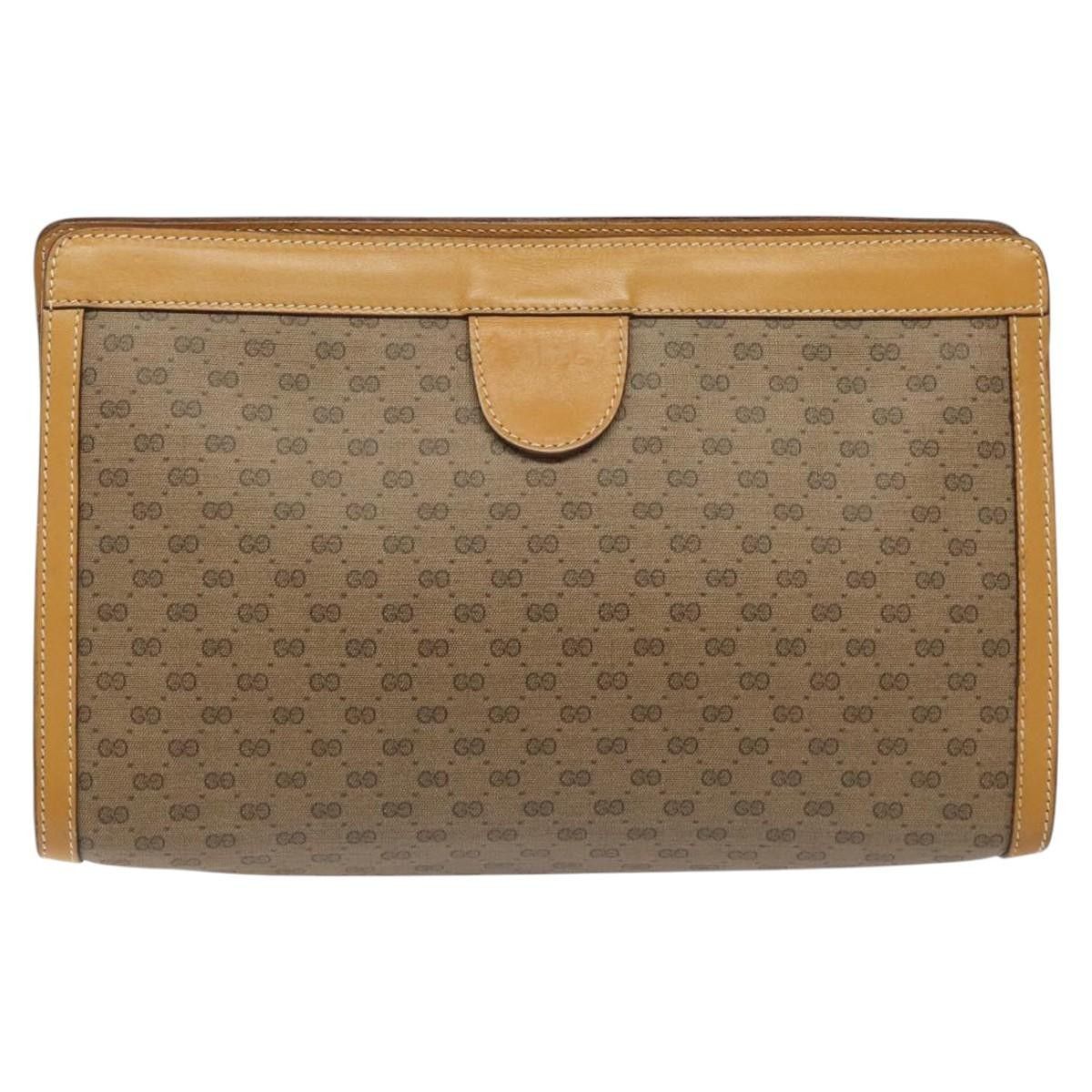 Gucci Gucci Micro GG canvas clutch bag Canvas Size ONE SIZE - 2 Thumbnail