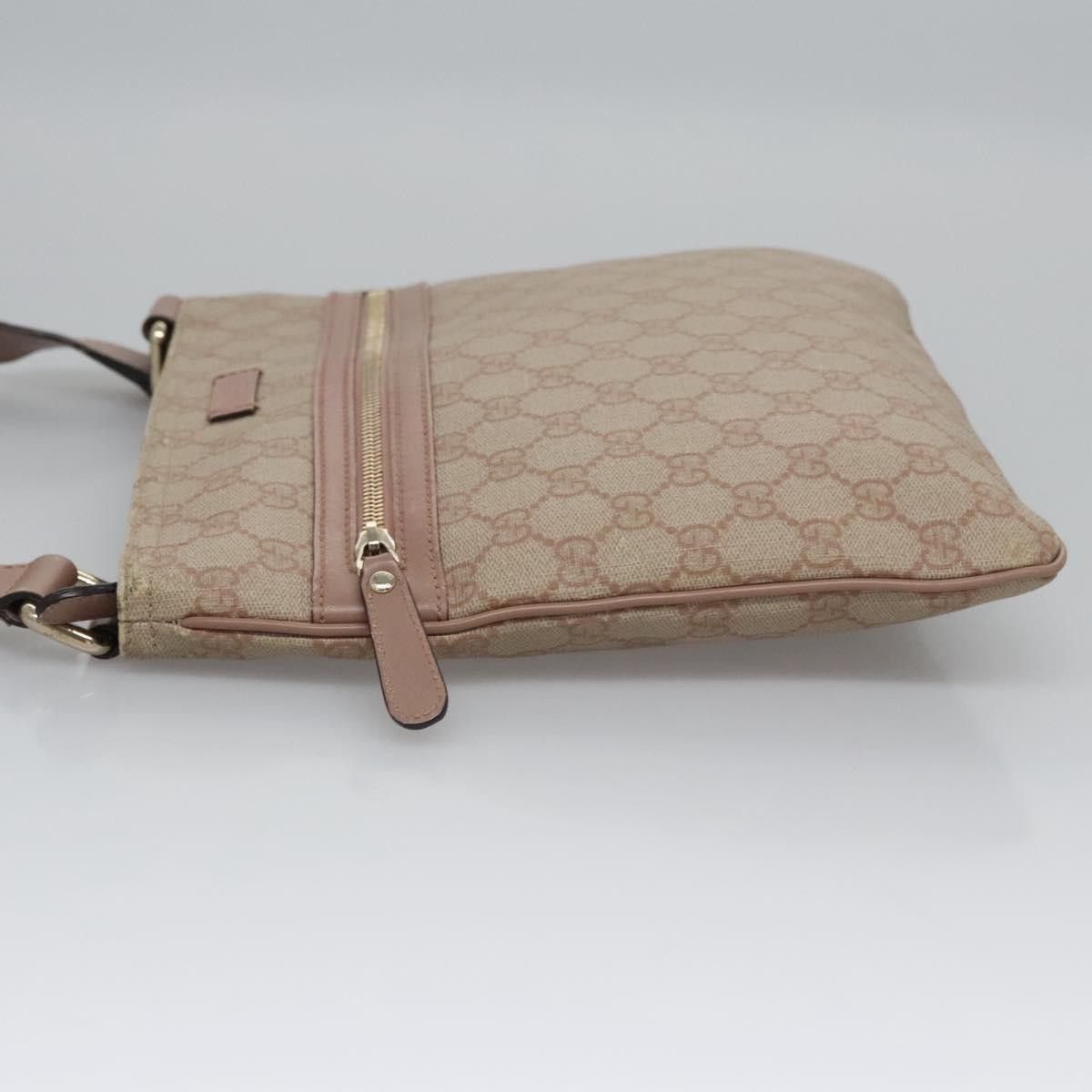 Gucci Gucci Front Zip Flat Messenger Bag GG Coated Canvas Size ONE SIZE - 4 Thumbnail