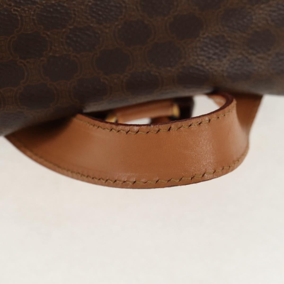 Celine Celine Vintage Drawstring Flap Backpack Macadam Coated Canvas Size ONE SIZE - 7 Thumbnail