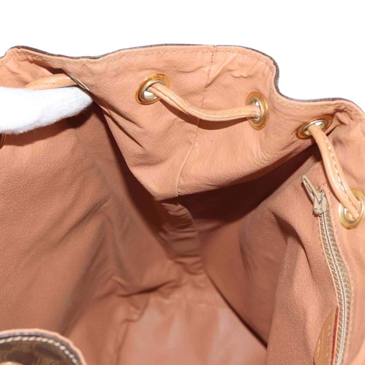 Celine Celine Vintage Drawstring Flap Backpack Macadam Coated Canvas Size ONE SIZE - 24 Thumbnail