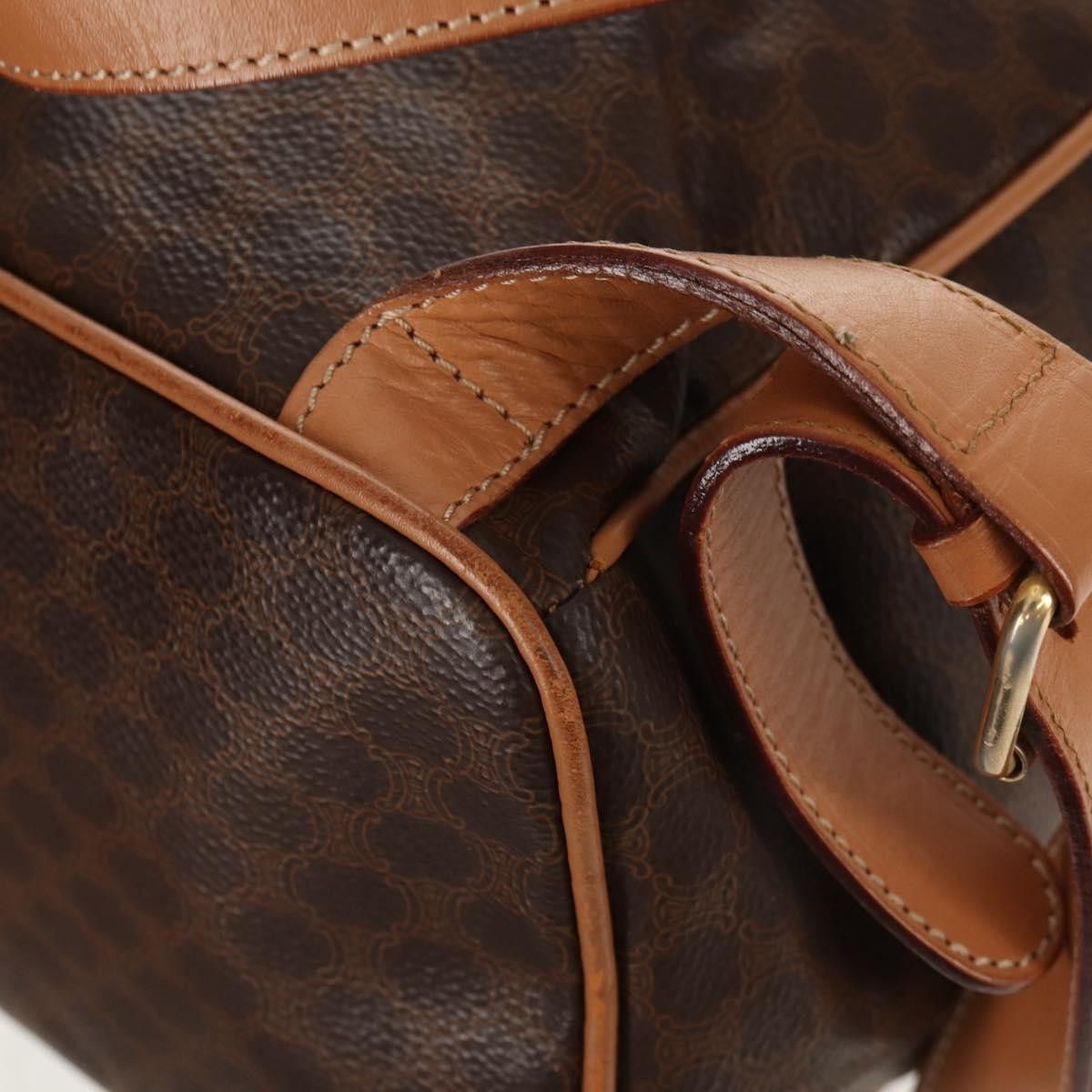 Celine Celine Vintage Drawstring Flap Backpack Macadam Coated Canvas Size ONE SIZE - 10 Thumbnail