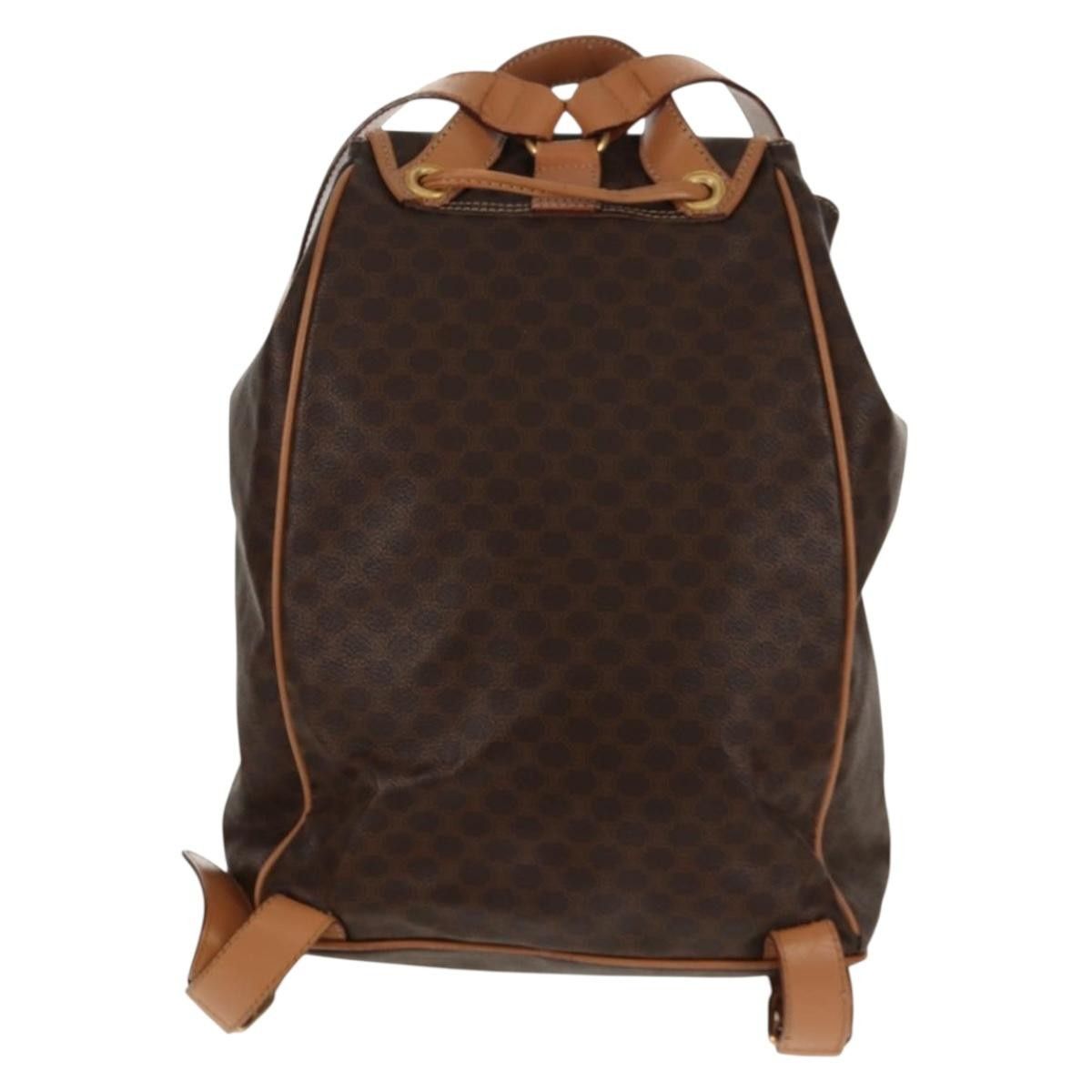 Celine Celine Vintage Drawstring Flap Backpack Macadam Coated Canvas Size ONE SIZE - 2 Thumbnail