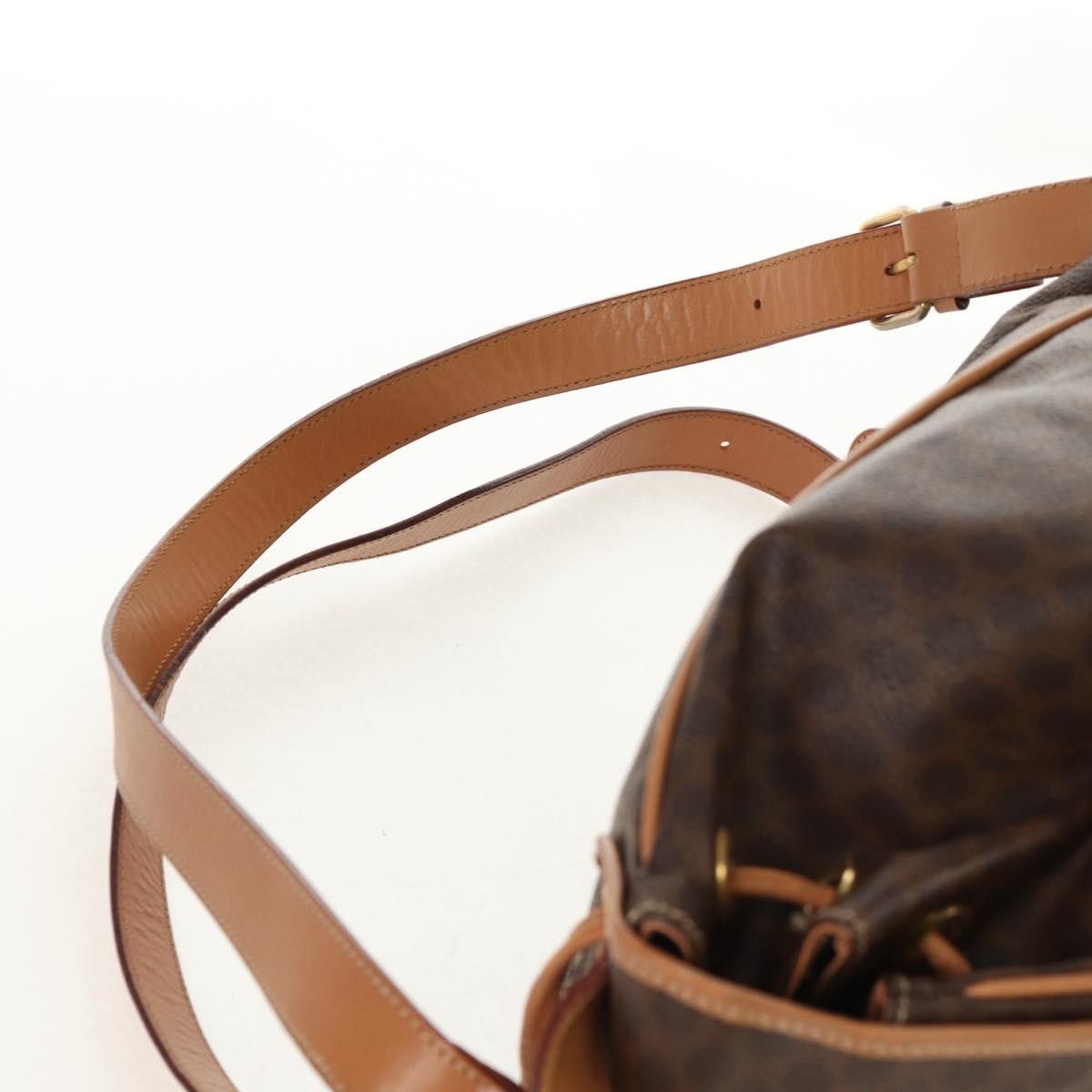 Celine Celine Vintage Drawstring Flap Backpack Macadam Coated Canvas Size ONE SIZE - 17 Thumbnail