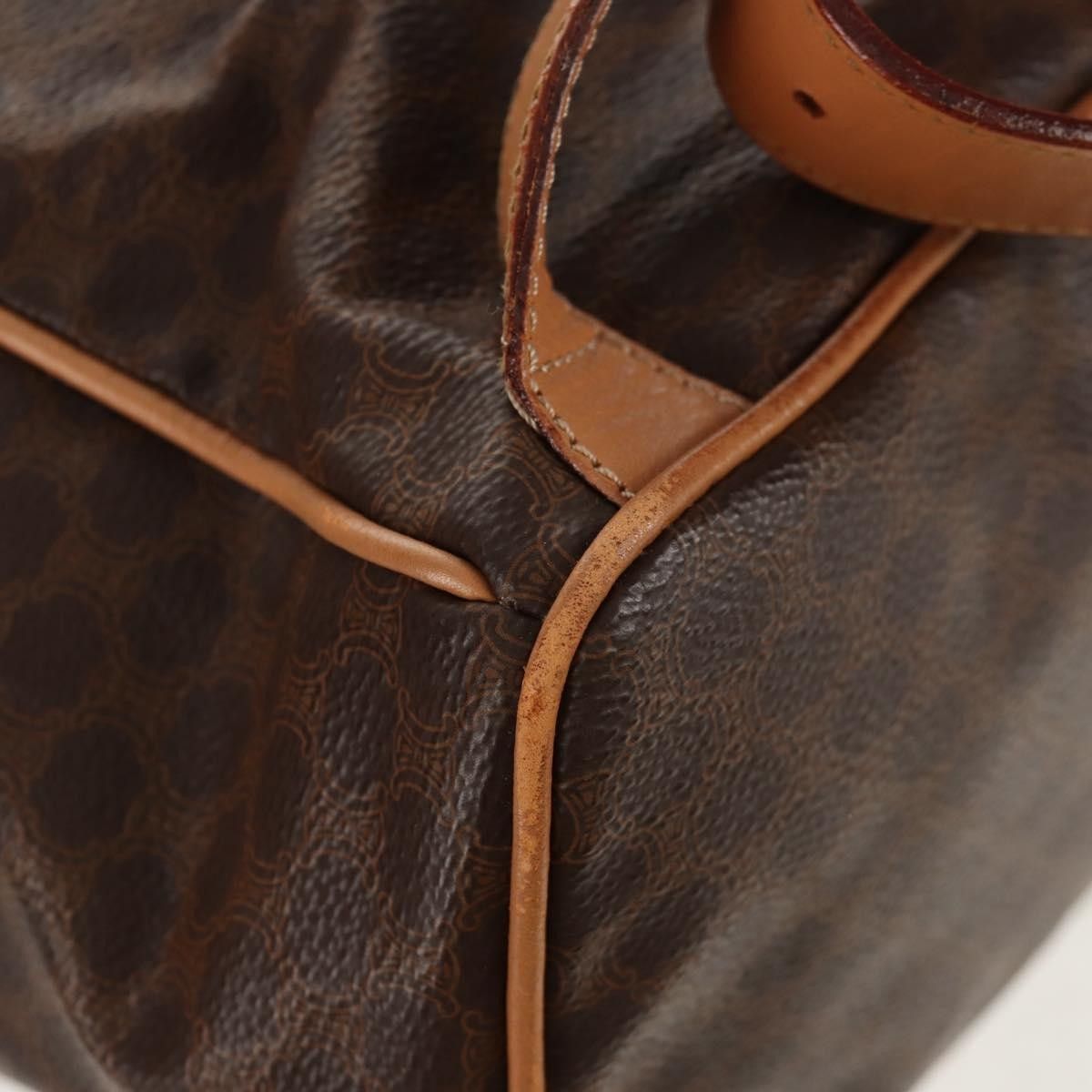 Celine Celine Vintage Drawstring Flap Backpack Macadam Coated Canvas Size ONE SIZE - 11 Thumbnail