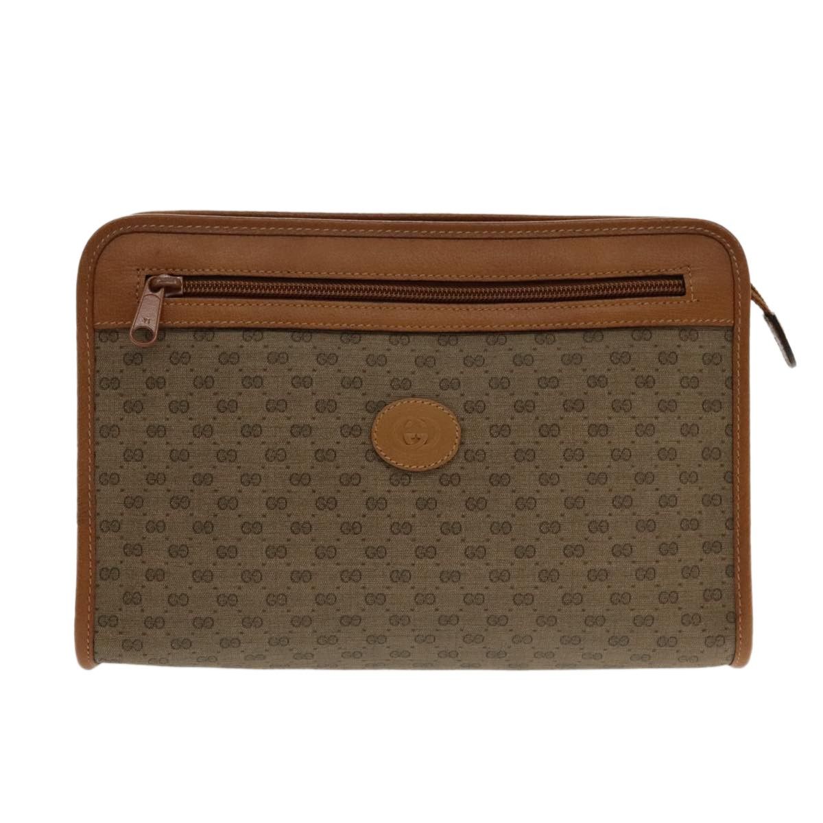 Gucci Gucci Micro GG canvas clutch bag Canvas Size ONE SIZE - 17 Thumbnail