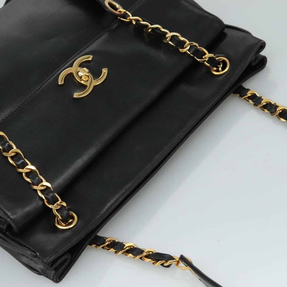 Chanel Chanel Vintage Front Pocket Tote Leather Size ONE SIZE - 13 Thumbnail